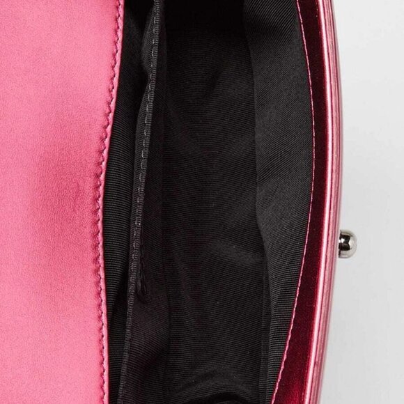 Chanel Pink Quilted Patent Leather Small Boy Bag - Picture 9 of 10